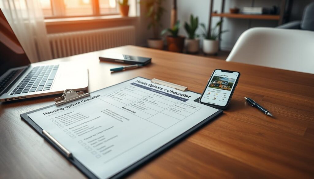 evaluating housing options comparison checklist